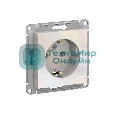 Механизм розетки 1-м СП AtlasDesign с заземл. 16А жемчуг SchE ATN000443