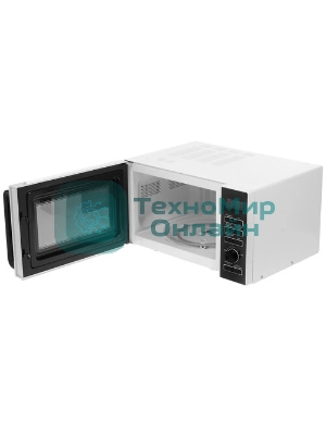 Микроволновая печь BBK 25MWS-970T/WB белый, 25 л, 900 Вт, переключатели - кнопки, поворотный механизм