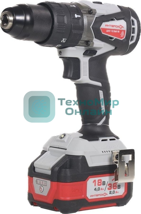 Дрель-шуруповерт аккумуляторная INTERSKOL DAU-13/36V 90