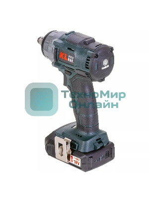 Профессиональный бесщеточный гайковерт аккумуляторный KLPRO KLSS18B-20 (18В, Li-ion-2шт, 2.0А·ч, 250Нм, 2 скорости, подсветка,З/У,в кейсе)