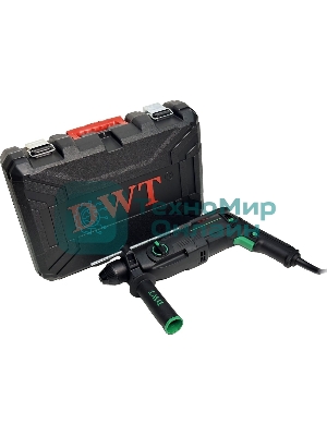 Перфоратор сетевой DWT SBHP08-26 BMC /800 Вт/3.7 Дж/до 5530 уд.в мин/до 1350 об.в мин/SDS-Plus/морозостойкий кабель/кейс/черный (SBHP08-26 BMC)