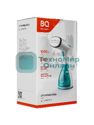 Отпариватель BQ SG1005H белый/бирюзовый, 1500 Вт, 25 г/мин, 280 мл