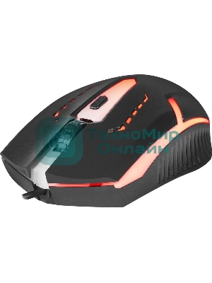 Мышь проводная Defender Flash MB-600L черный, 1200 dpi, USB, кнопки - 4