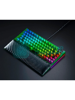 Клавиатура Razer BlackWidow V4 75% Orange Switch Phantom Green Edition проводная, USB Type-A, зелёный