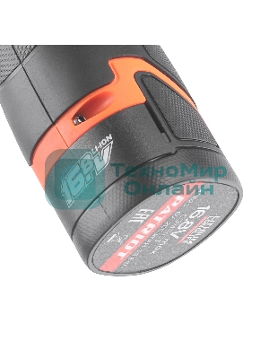 Дрель-шуруповерт аккумуляторная PATRIOT BR 467h BL, 2 АКБ Li-Ion, 16.8 В, 2,0 Ач, 70Нм, удар, 2 скорости, кейс, БЕСЩЕТОЧНЫЙ ЭД