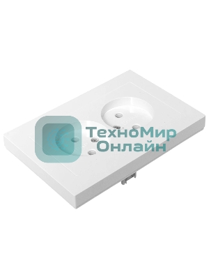 Розетка 2-м EKF UP1-SOW-200 СП Эпика 16А без заземл. без защ. шторок с рамкой механизм бел.