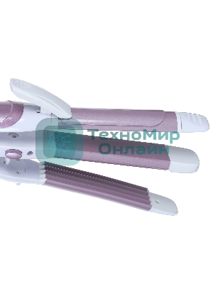 Мультистайлер DELTA LUX DL-0632 белый/сиреневый, 32 мм, 180 °C, 1 режим