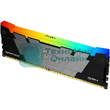 Оперативная память Kingston Fury Renegade, DDR4, 8GB (1x8GB), 3600MHz, CL16, DIMM, с радиатором, RGB, серебристый/черный