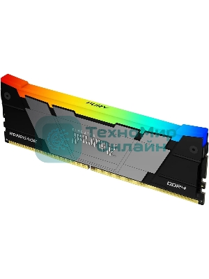 Оперативная память Kingston Fury Renegade, DDR4, 8GB (1x8GB), 3600MHz, CL16, DIMM, с радиатором, RGB, серебристый/черный