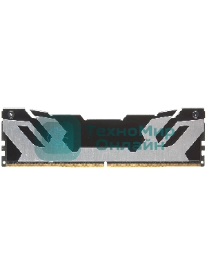 Оперативная память Kingston Fury Renegade, DDR5, 32GB (2x16GB), 6400MHz, CL32, DIMM, с радиатором, серебристый/черный
