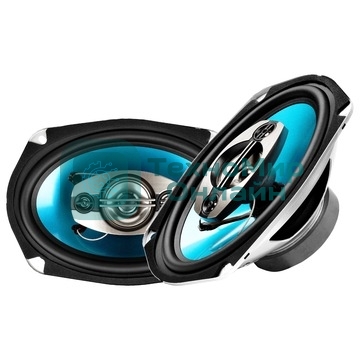 Колонки автомобильные Ural Бирюза АС-Б6947, 200Вт, 93дБ, 4Ом, 15x23см, (6x9дюйм), 2шт, коаксиальные, четырехполосные