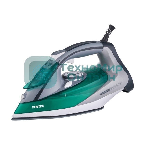 Утюг Centek CT-2309 зеленый/серый, 2800 Вт, 40 г/мин, 145 г/мин, 270 мл