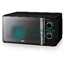 Микроволновая печь BBK 17MWS-794M/B-M черный, 17 л, 700 Вт, переключатели - поворотный механизм