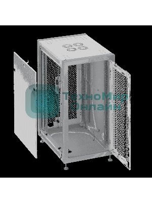 Шкаф коммутационный Sysmatrix SL 6615.733 напольный 15U 600x600 мм пер. дв. перфор. задн. дв. перфор. 800 кг серый 450 мм 37 кг 800 мм IP20 металл