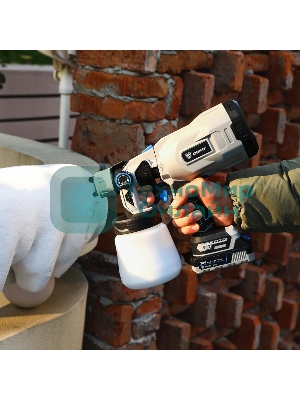 Краскопульт электрический аккумуляторный DEKO SG20DK Max, 20В, 800 мл, 1x3.0А·ч 083-1135