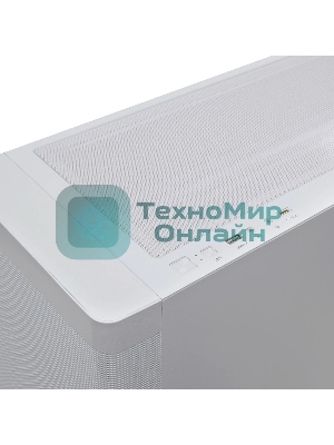 Компьютерный корпус без блока питания HSPD M740, Mesh Mid Tower, белый, TG, 0.6 SPCC, no fans, E-ATX, ATX, mATX, mITX, 170/400/200мм, 4x2.5