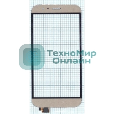 Сенсорное стекло (тачскрин) для Huawei G7 Plus, золотое