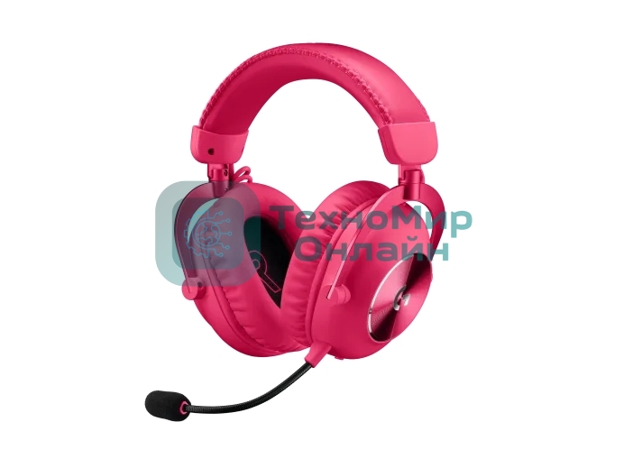 Гарнитура беспроводная/проводная игровая Logitech G Pro X 2 Wireless, розовый 981-001275
