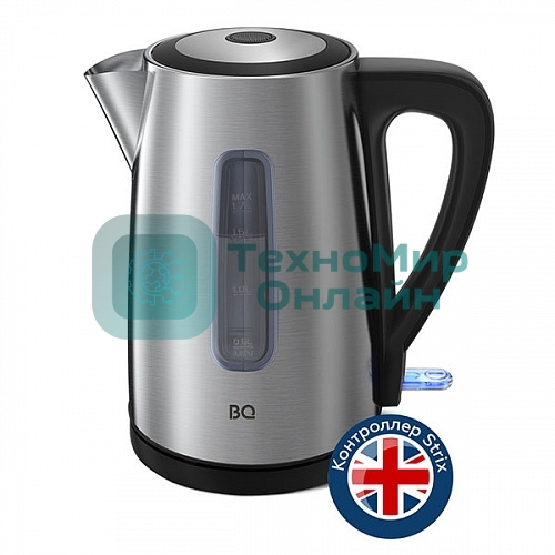 Чайник электрический BQ KT1800S стальной/черный