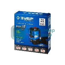 Нивелир лазерный Зубр КРЕСТ-15 (34902-2_z01) суперкомпакт, 15м, точн. +/-0,3 мм/м, держатель