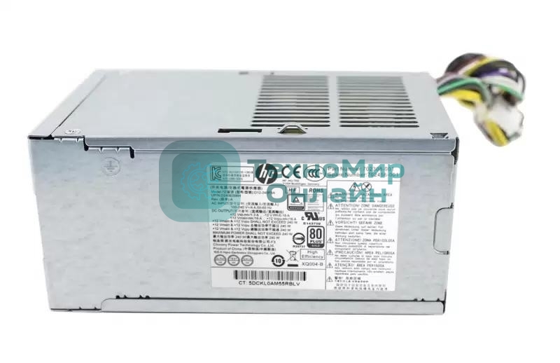 Блок питания 702456-001 240W 12VDC 90% efficient - Includes power on/off switch HP EliteDesk 800 G1
