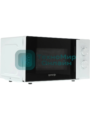 Микроволновая печь Gorenje MO20E1WH белый, 20 л, 800 Вт, переключатели - поворотный механизм