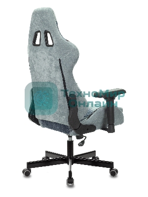 Кресло Бюрократ VIKING 7 KNIGHT BL FABRIC синий, ткань, 120 кг, механизм качания