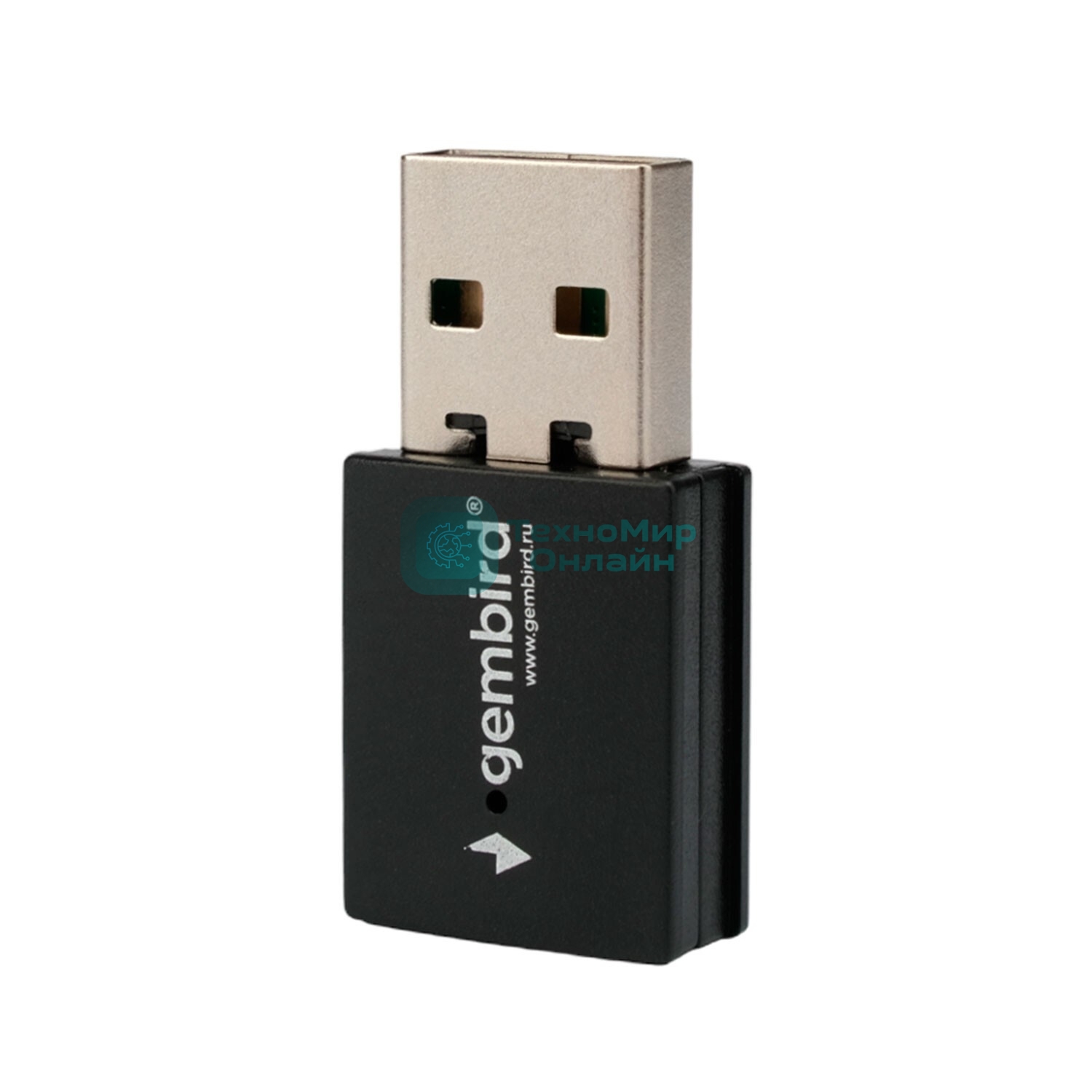 Сетевой адаптер Wi-Fi+Bluetooth Gembird WNP-UA-018 двухдиапазонный мини, 600 Мбит, USB, 802.11b/a/g/n/ac