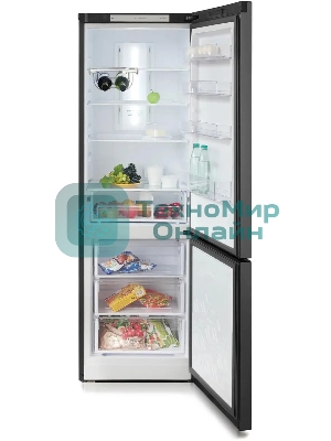 Холодильник Бирюса Б-W980NF графит двухкамерный 240/130л морозилка снизу, No Frost