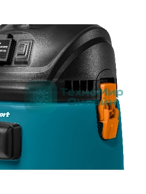 Строительный пылесос Bort BSS-1220-M (93417814) синий, 270/1200 Вт, уборка сухая/влажная, пылесборник мешок/контейнер, 20 л