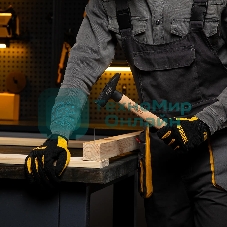 Молоток слесарный Denzel 400 г, кованый квадратный боек, буковая рукоятка