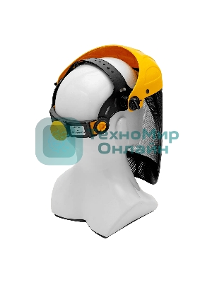 Щиток защитный лицевой с сеткой Denzel 