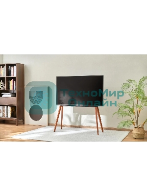 Подставка для телевизора Cactus CS-ST3646BKWN черный/орех, 49