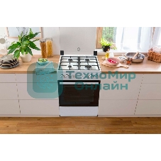 Плита комбинированная Gorenje GK6A20WF белый, конфорок 4 газовых, духовка 65 л, 60 см x 85 см x 60 см