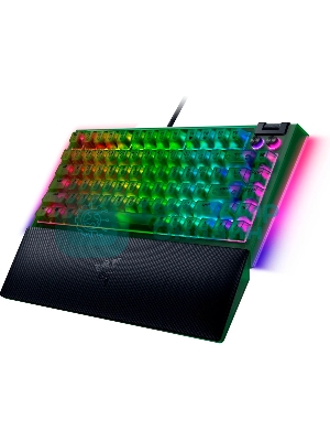 Клавиатура Razer BlackWidow V4 75% Orange Switch Phantom Green Edition проводная, USB Type-A, зелёный