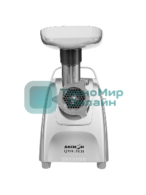Мясорубка электрическая Аксион М62.01 черный, 2000 Вт, 4.0 кг/мин, реверс, защита от перегрузки, насадки - 4
