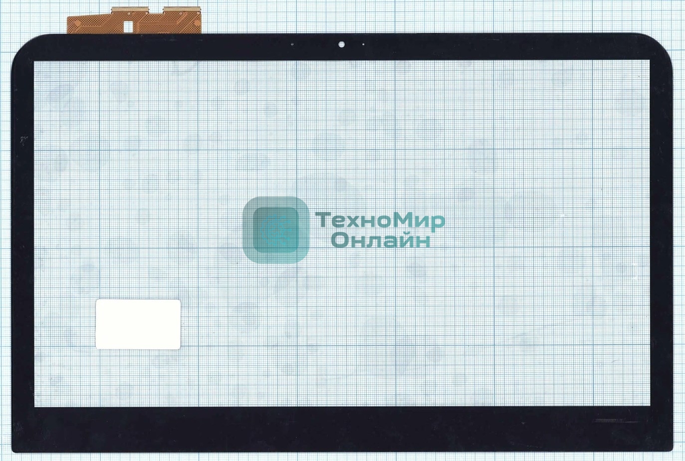 Сенсорное стекло (тачскрин) для Dell Inspiron 14R-3421, черное с рамкой