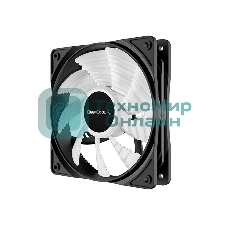 Вентилятор для корпуса DEEPCOOL RF120W DP-FLED-RF120-WH черный 120мм 1300rpm 22db 4-pin