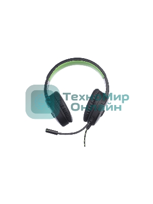 Гарнитура Harper GHS-X15 чёрный/зелёный, проводная