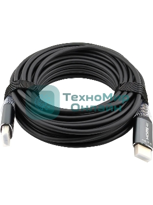 Кабель аудио-видео Cactus CS-HDMI-AOC-2-10 HDMI (m)/HDMI (m) 10м. позолоч.конт. черный