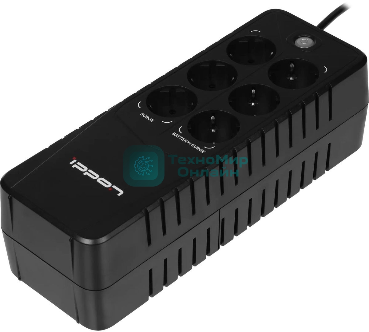 Источник бесперебойного питания Ippon Back Verso 800 черный