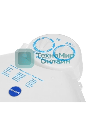 Стиральная машина Renova WS-35Е белая, загрузка вертикальная 3.5кг, класс: A