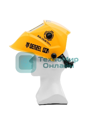 Щиток защитный лицевой (маска сварщика) Denzel F8, см. окно 100х50, Real Color, DIN 4-8/9-13