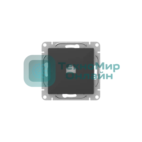 Механизм розетки RJ45 (cat5) EKF UP1-SOB-RJ45-5 черный Эпика