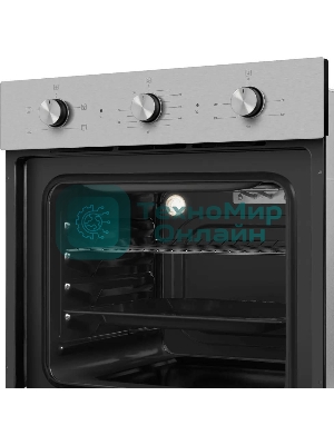 Шкаф духовой электрический Maunfeld AEOC6040S, 60л, дверца с 3 стеклами, нержавеющая сталь