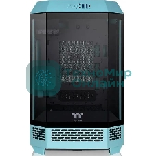 Компьютерный корпус Thermaltake The Tower 300 Turquoise голубой без БП miniITX 7x120мм 5x140мм 2xUSB 3.0 audio bott PSU