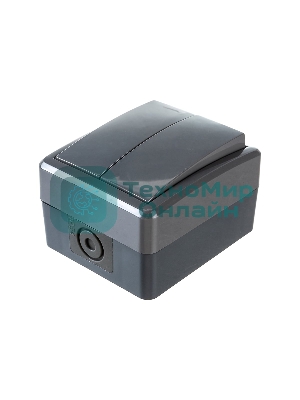 Выключатель двойной ЭРА IP54, 10АХ-250В, 11-1404-03, ОУ, Эксперт, серый (16/160/2560)