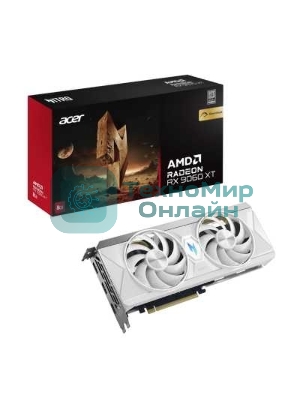 Видеокарта Acer RX9060XT NITRO WHITE OC 8Gb GDDR6 128bit 2xDP HDMI 2FAN RTL