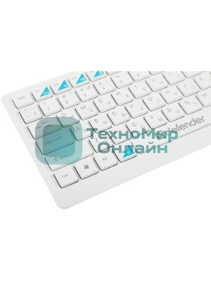 Комплект клавиатура+мышь Defender Skyline 895 беспроводной, USB, 2000 DPI, белый