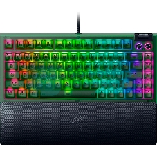 Клавиатура Razer BlackWidow V4 75% Orange Switch Phantom Green Edition проводная, USB Type-A, зелёный